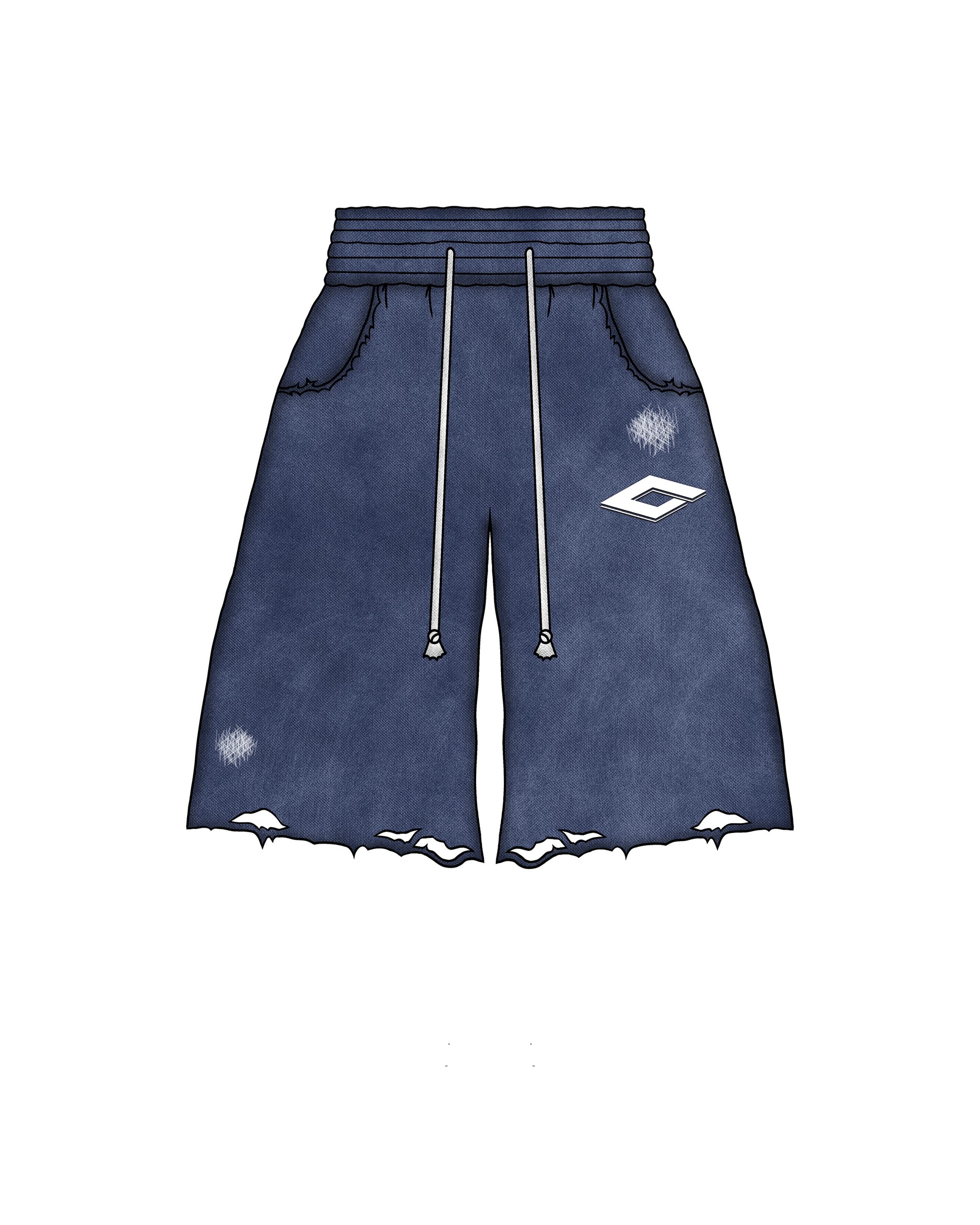 Blue Pyramid Shorts